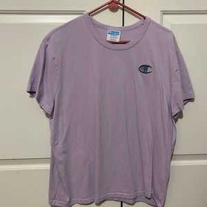 champion light purple tee shirt